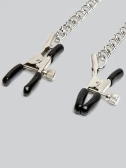 DOMINIX Deluxe Large Breathable Ball Gag With Nipple Clamps -Online Sex toys shop 55921 a31953 black 002