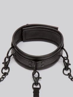 Bondage Boutique Faux Leather Collar And Cuff Set 12 Bondage Boutique Faux Leather Collar And Cuff Set -Online Sex toys shop 57065 a32384 black 004