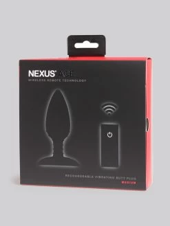 Nexus Ace Medium Extra Quiet Remote Control Vibrating Butt Plug -Online Sex toys shop 57098 a32407 black 005