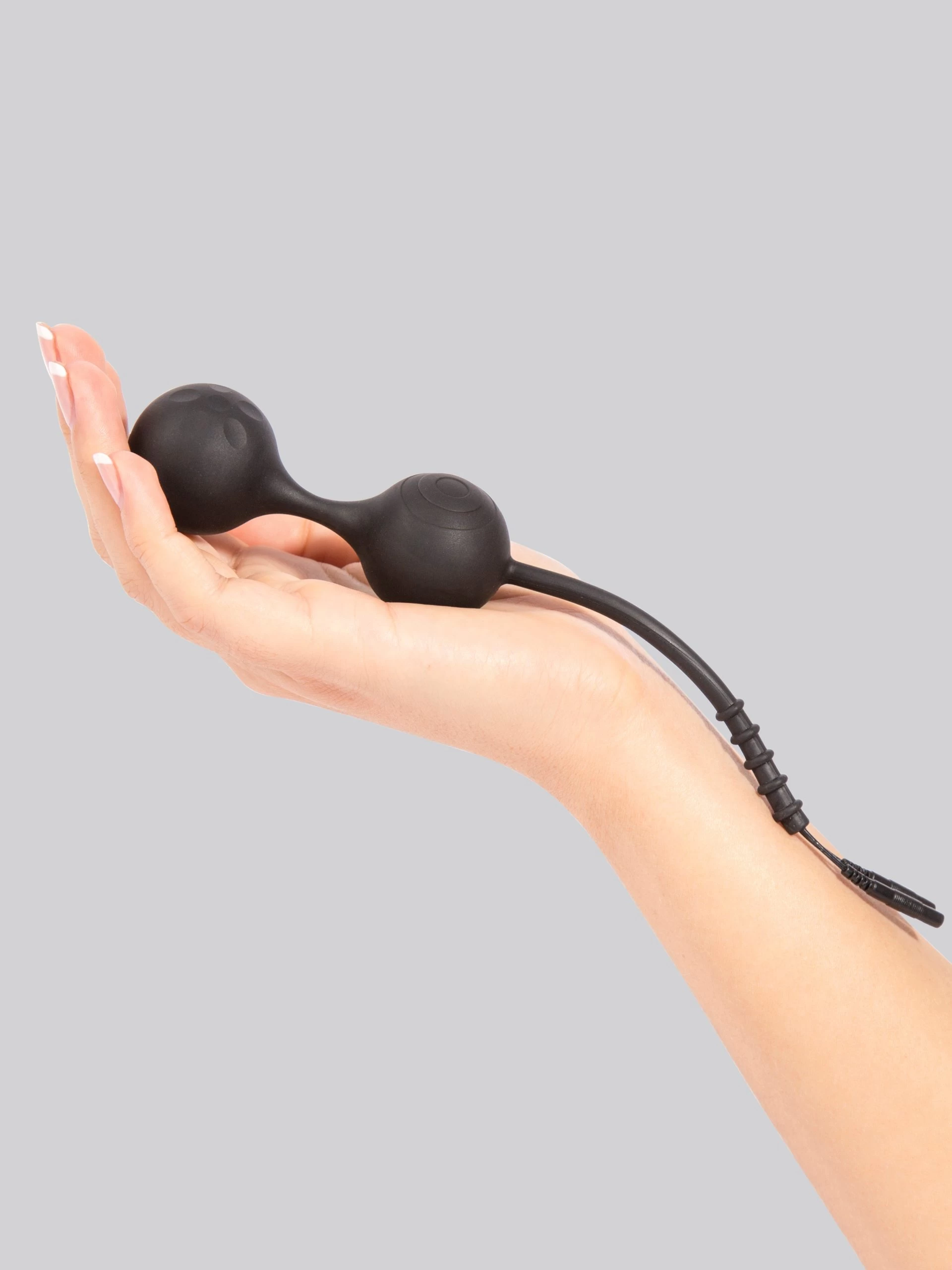 ElectraStim Lula Noir Silicone Kegel Balls With E-Stim 5 ElectraStim Lula Noir Silicone Kegel Balls With E-Stim - Image 3