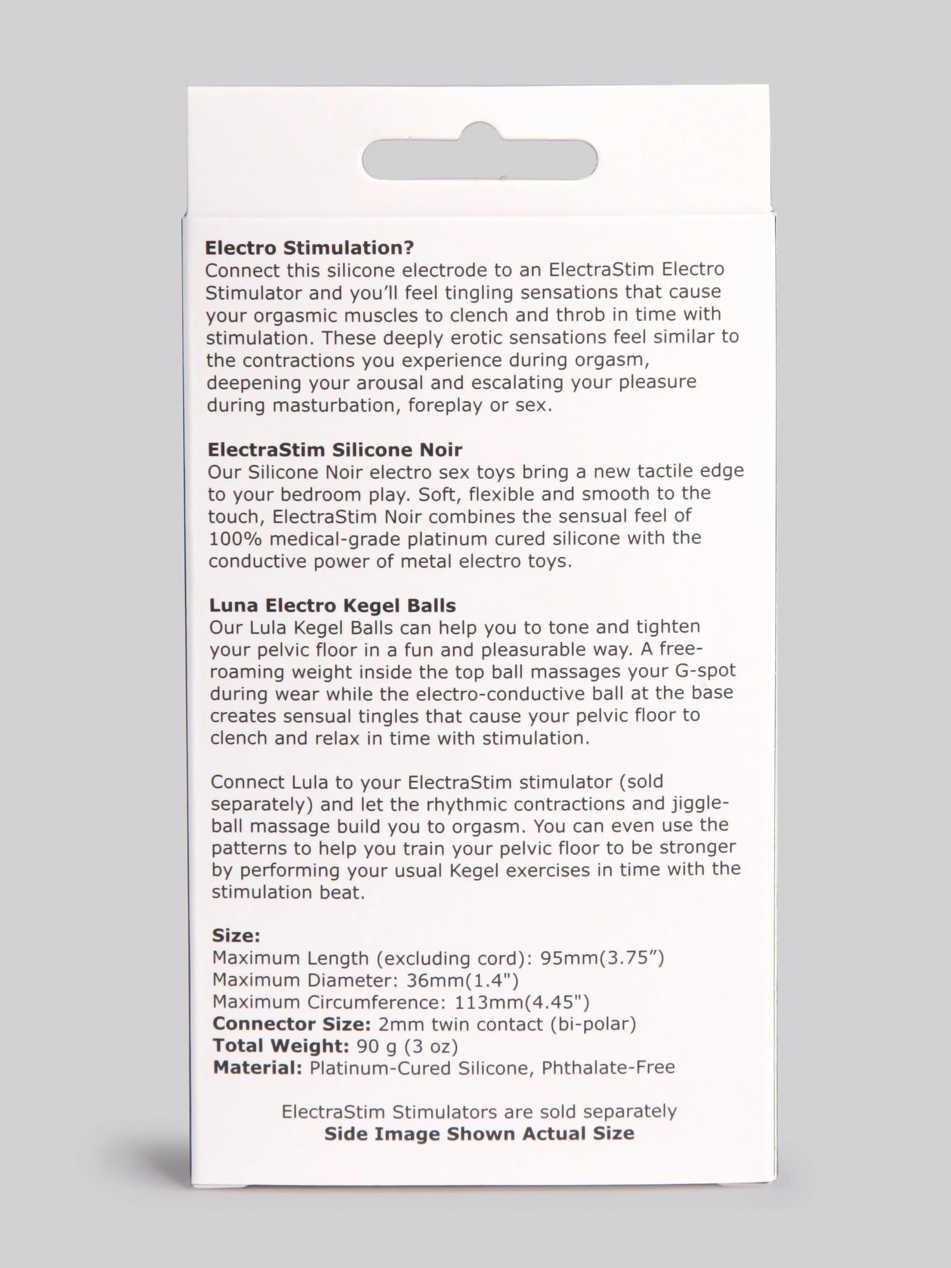 ElectraStim Lula Noir Silicone Kegel Balls With E-Stim 7 ElectraStim Lula Noir Silicone Kegel Balls With E-Stim - Image 5