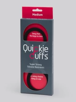 Quickie Cuffs Super-Strong Medium Silicone Restraints -Online Sex toys shop 57353 a32521 black 003