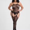 Lovehoney Plus Size Up All Night Lace Bodystocking 2 Lovehoney Plus Size Up All Night Lace Bodystocking -Online Sex toys shop 57725 a30698 black x size 000