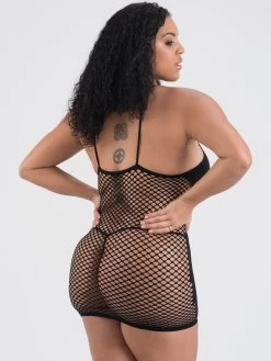 Lovehoney Plus Size Hourglass Black Mini Dress -Online Sex toys shop 57744 a32659 black x size 002