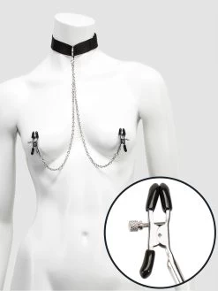 BASICS Collar With Nipple Clamps