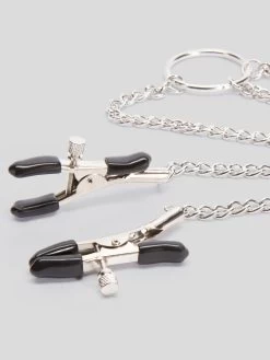 Bondage Boutique Adjustable Nipple Clamps And Clit Clamp -Online Sex toys shop 58046 a32756 silver 003