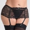Lovehoney Plus Size Love Me Lace Deep Garter Belt Black -Online Sex toys shop 58253 a32845 black x size 000