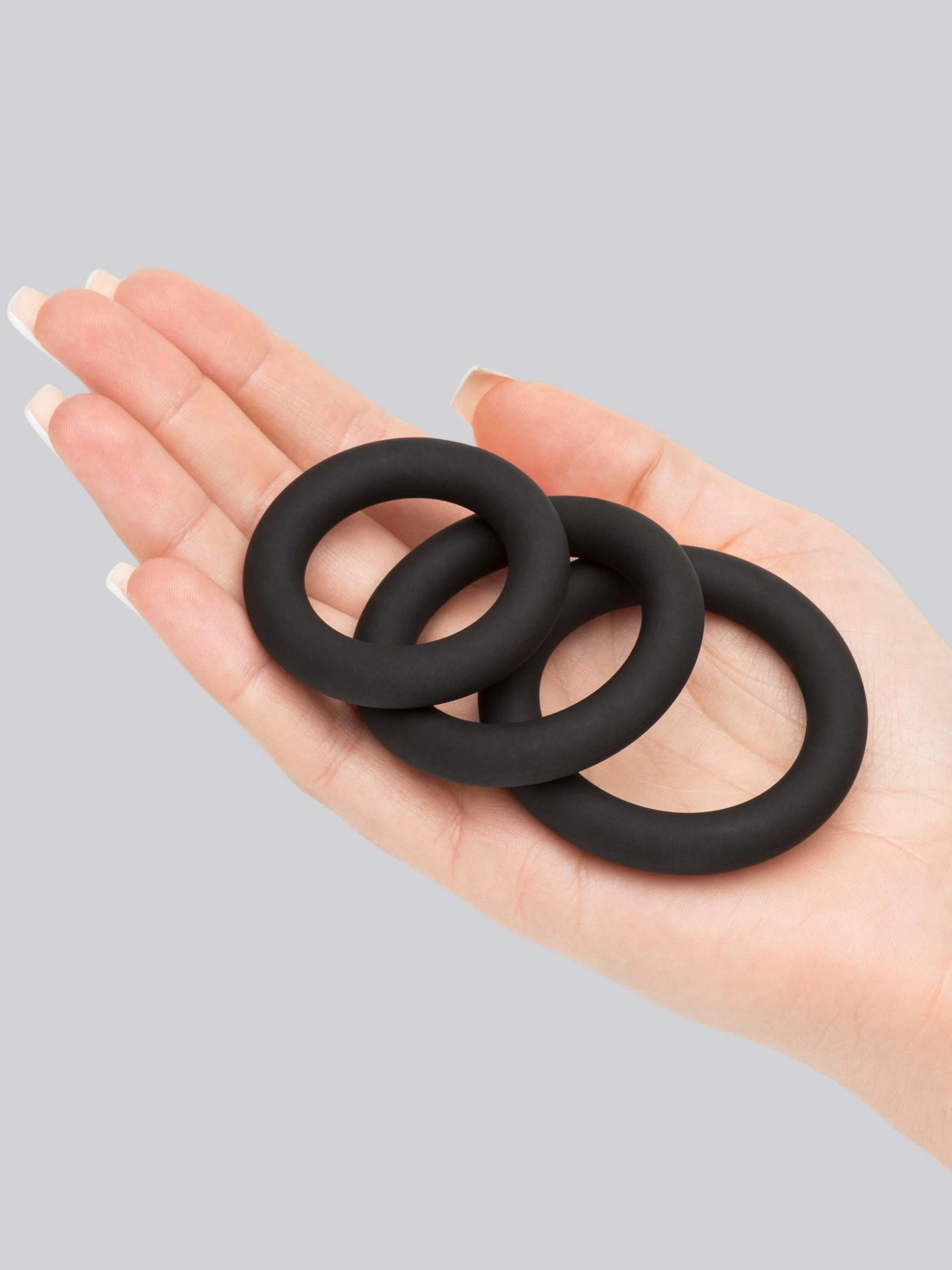 Lovehoney Get Hard Extra Thick Silicone Cock Ring Set (3 Count) 6 Lovehoney Get Hard Extra Thick Silicone Cock Ring Set (3 Count) - Image 4