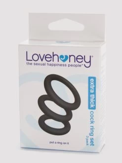 Lovehoney Get Hard Extra Thick Silicone Cock Ring Set (3 Count) 13 Lovehoney Get Hard Extra Thick Silicone Cock Ring Set (3 Count) -Online Sex toys shop 58319 a32874 black 005