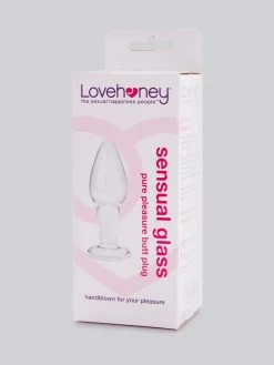 Lovehoney Pure Pleasure Sensual Glass Butt Plug -Online Sex toys shop 58338 a32887 clear 005