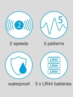 Lovehoney Double Fun Vibrating Beaded Double Penetration Strap-On -Online Sex toys shop 58483 a32994 black 002