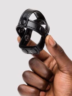Bondage Boutique T-Style Cock Ring With Ball Divider 8 Bondage Boutique T-Style Cock Ring With Ball Divider -Online Sex toys shop 58622 a33069 black 002
