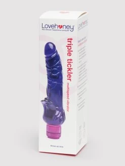Lovehoney Triple Tickler Realistic Purple G-Spot Dildo Vibrator 5.5 Inch -Online Sex toys shop 59125 a410 purple 005