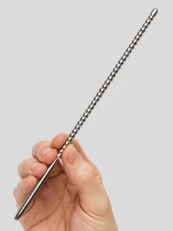 Penis Plug Double Ended Stainless Steel Ribbed Urethral Dilator 6mm -Online Sex toys shop 59508 a33430 silver 002