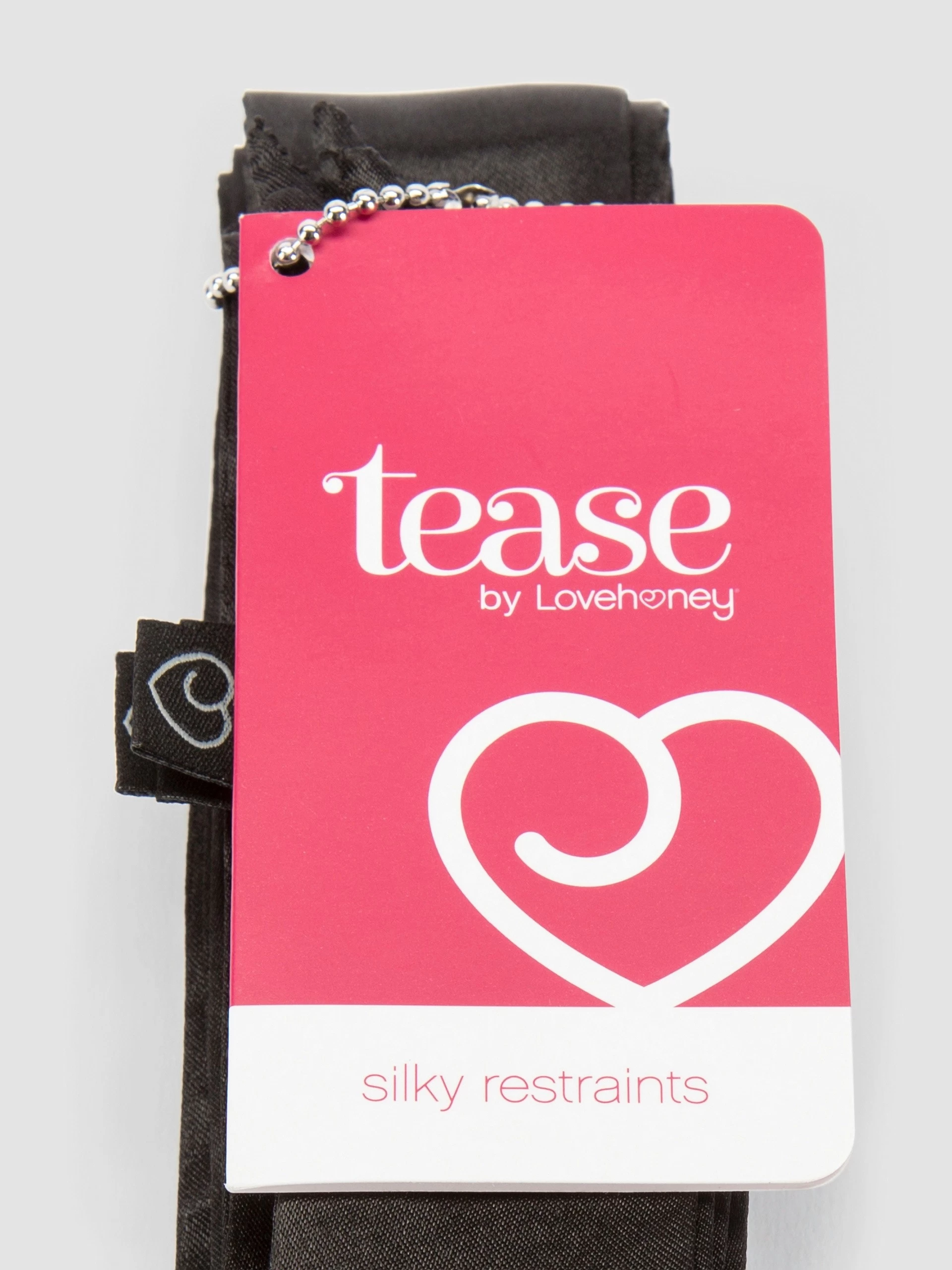 Lovehoney Silky Black Bondage Restraints (4 Pack) 6 Lovehoney Silky Black Bondage Restraints (4 Pack) - Image 4