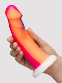 Vixen Mustang VixSkin Bright Realistic Suction Cup Dildo 6.5 Inch -Online Sex toys shop 60102 a28314 rainbow 003