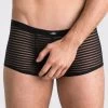 LHM Stripe Mesh Open Back Boxer Shorts -Online Sex toys shop 60786 a33884 black regular 000