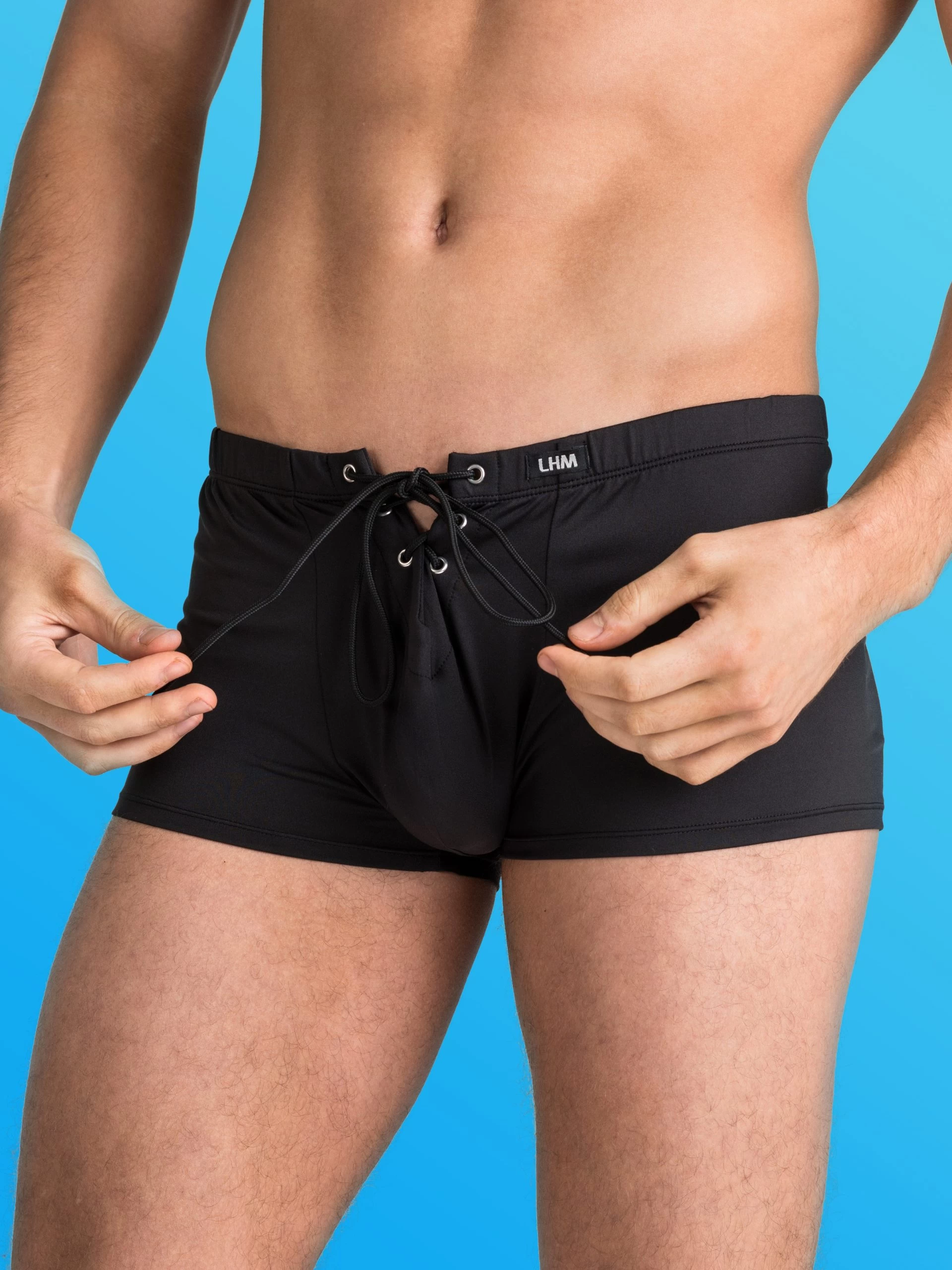 LHM Microfiber Lace Up Boxer Shorts 4 LHM Microfiber Lace Up Boxer Shorts - Image 2