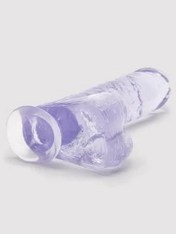 Ice Gem Realistic Suction Cup Dildo With Balls 7 Inch -Online Sex toys shop 60956 a33964 clear 003