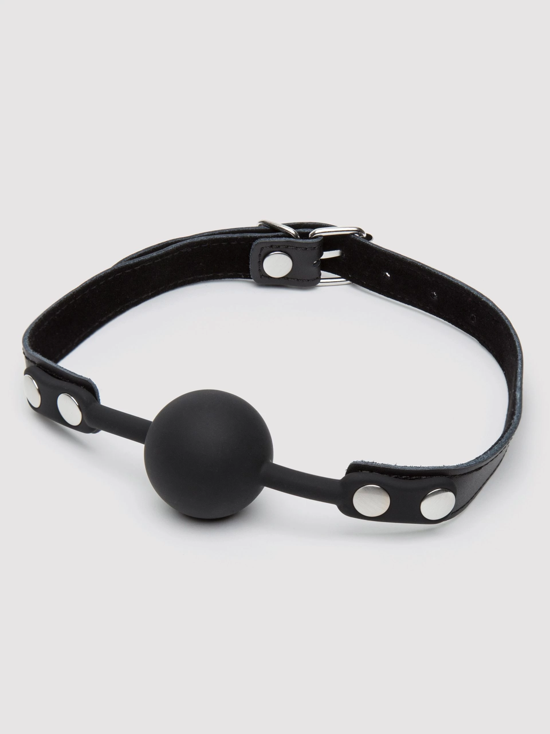 Bondage Boutique Faux Leather Medium Silicone Ball Gag 3 Bondage Boutique Faux Leather Medium Silicone Ball Gag