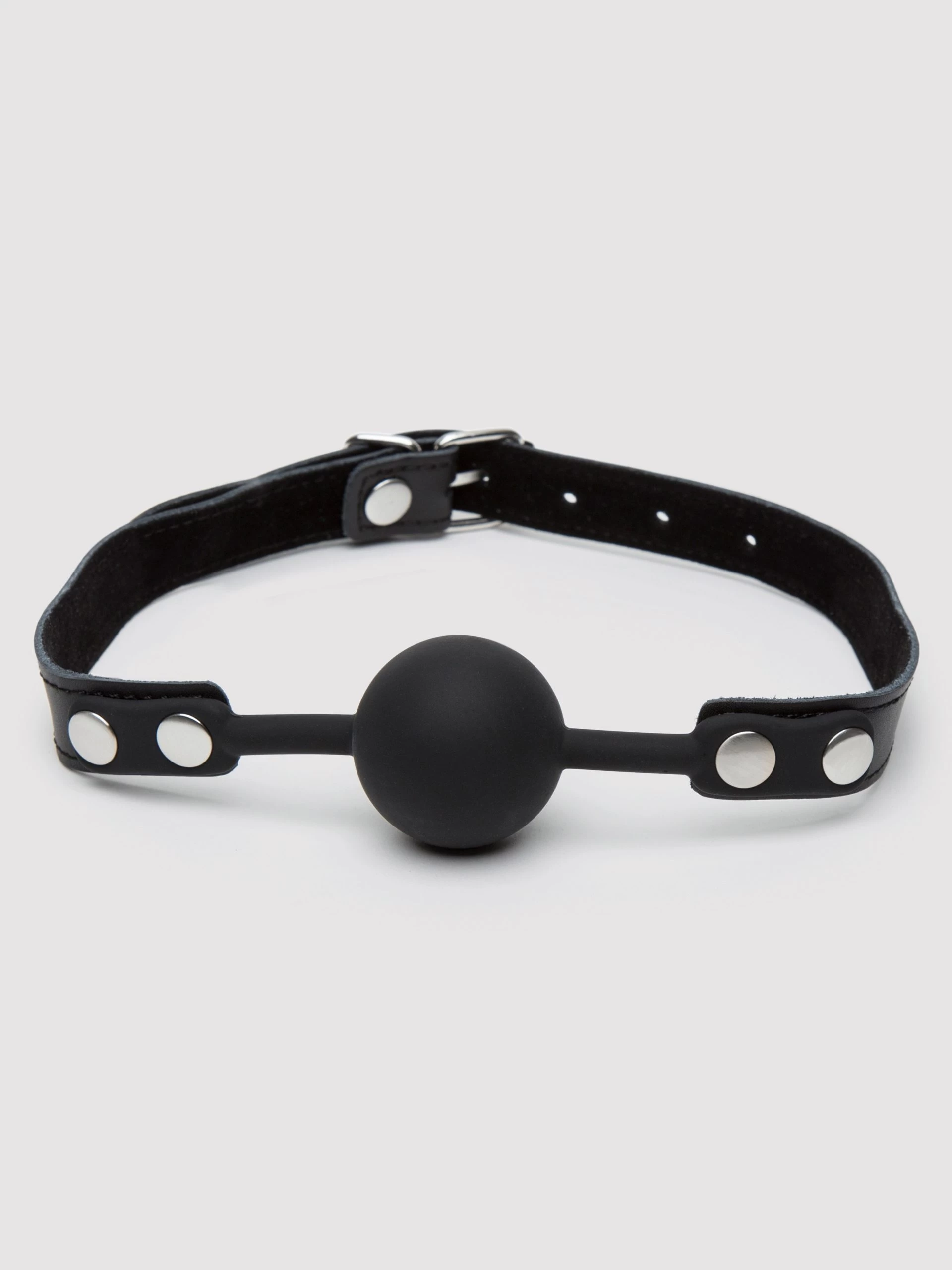 Bondage Boutique Faux Leather Medium Silicone Ball Gag 4 Bondage Boutique Faux Leather Medium Silicone Ball Gag - Image 2