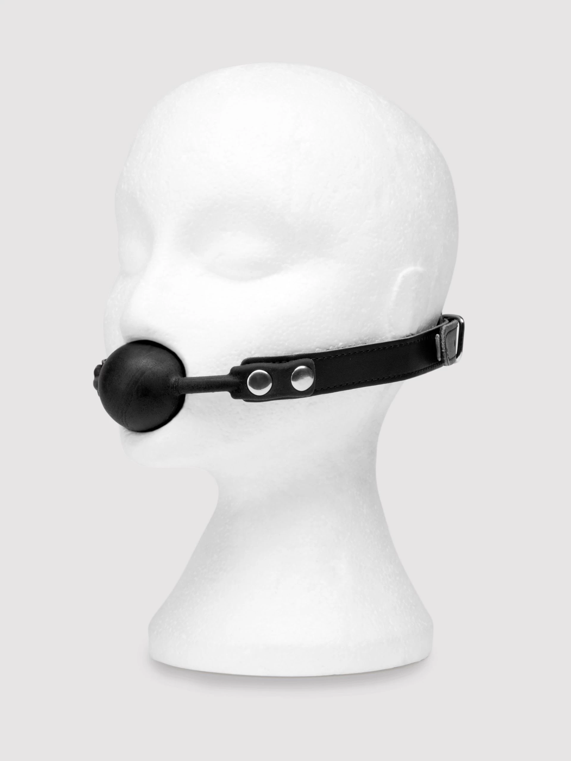 Bondage Boutique Faux Leather Medium Silicone Ball Gag 5 Bondage Boutique Faux Leather Medium Silicone Ball Gag - Image 3