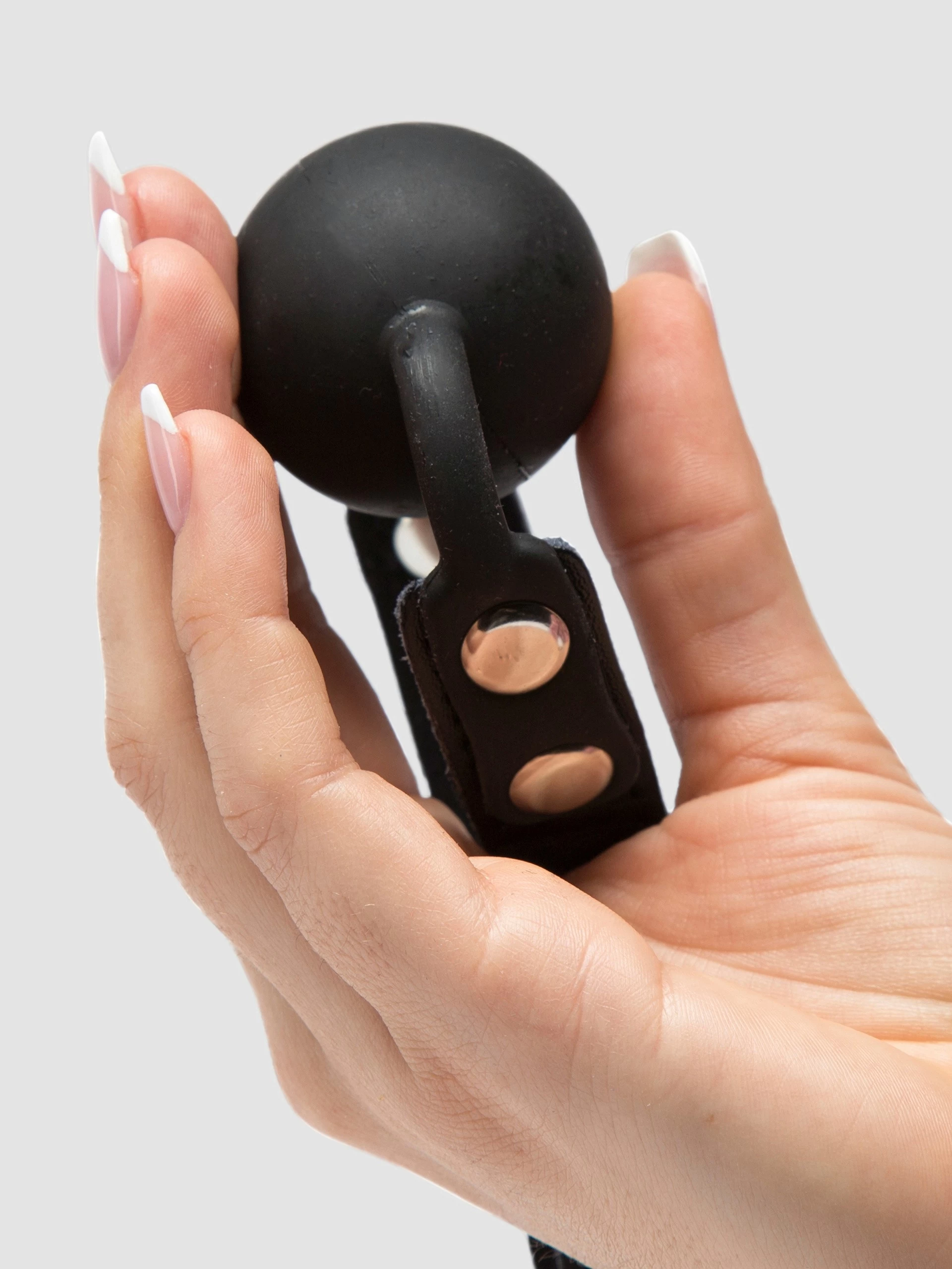 Bondage Boutique Faux Leather Medium Silicone Ball Gag 7 Bondage Boutique Faux Leather Medium Silicone Ball Gag - Image 5