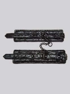 Bondage Boutique Black Rose Faux Fur Lined Wrist Cuffs 12 Bondage Boutique Black Rose Faux Fur Lined Wrist Cuffs -Online Sex toys shop 61009 a34011 black 004