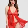 Lovehoney Unwrap Me Red Lace Babydoll 1 Lovehoney Unwrap Me Red Lace Babydoll -Online Sex toys shop 61026 a34026 red regular 000