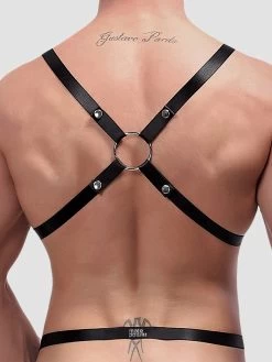 Male Power Shoulder Harness With C-Ring Waist Band Black -Online Sex toys shop 61135 a34095 black regular 003
