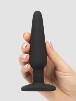 Lovehoney Classic Silicone Slimline Medium Butt Plug 11 Lovehoney Classic Silicone Slimline Medium Butt Plug -Online Sex toys shop 61619 a34318 black 003