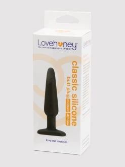 Lovehoney Classic Silicone Slimline Medium Butt Plug 13 Lovehoney Classic Silicone Slimline Medium Butt Plug -Online Sex toys shop 61619 a34318 black 005