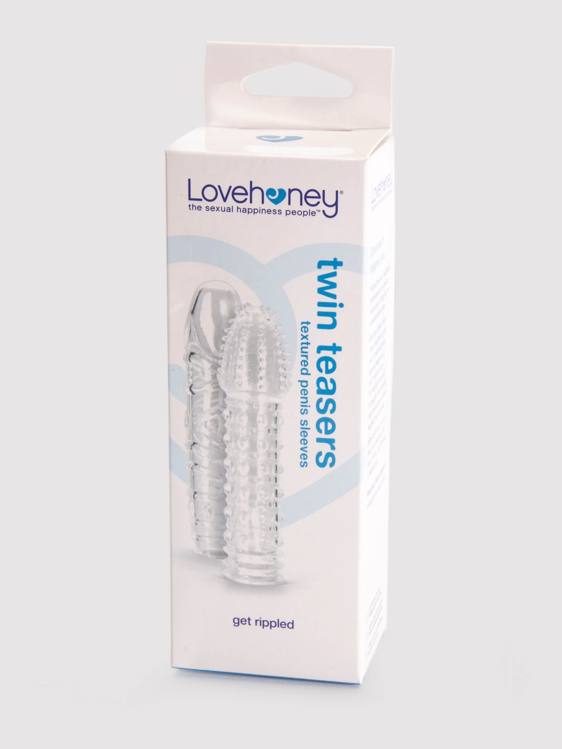 Lovehoney Twin Teasers Textured Penis Sleeves (2 Pack) 8 Lovehoney Twin Teasers Textured Penis Sleeves (2 Pack) - Image 6