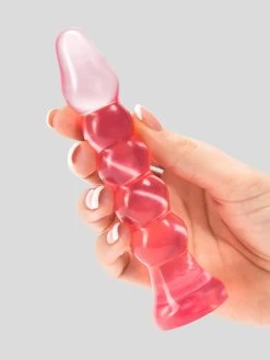 Doc Johnson Crystal Jellies Ribbed Anal Starter Dildo 5 Inch -Online Sex toys shop 63915 a35165 pink 003