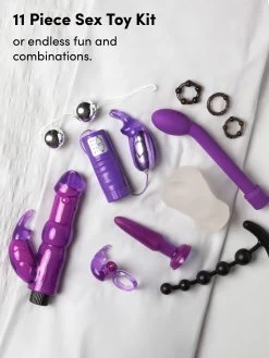 Lovehoney Wild Weekend Mega Couple's Sex Toy Kit (11 Piece) -Online Sex toys shop 64003 a35238 purple 003