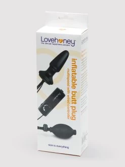 Lovehoney Vibrating Inflatable Butt Plug 4.5 Inch -Online Sex toys shop 6406 a6406 black 005