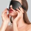DOMINIX Deluxe Padded Leather Blindfold -Online Sex toys shop 64420 a35334 black 000