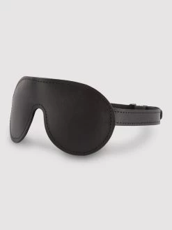 DOMINIX Deluxe Padded Leather Blindfold -Online Sex toys shop 64420 a35334 black 004