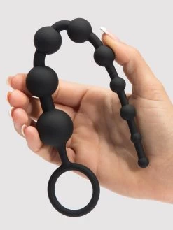 Lovehoney Classic Silicone Anal Beads 10 Inch -Online Sex toys shop 64858 a35504 black 002