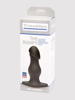 Doc Johnson Titanmen The Rumpy Smooth Butt Plug 6.5 Inch -Online Sex toys shop 64860 a35506 black 006
