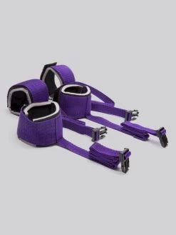 Purple Reins Under Mattress Spreader Restraint -Online Sex toys shop 64889 a35522 purple 002