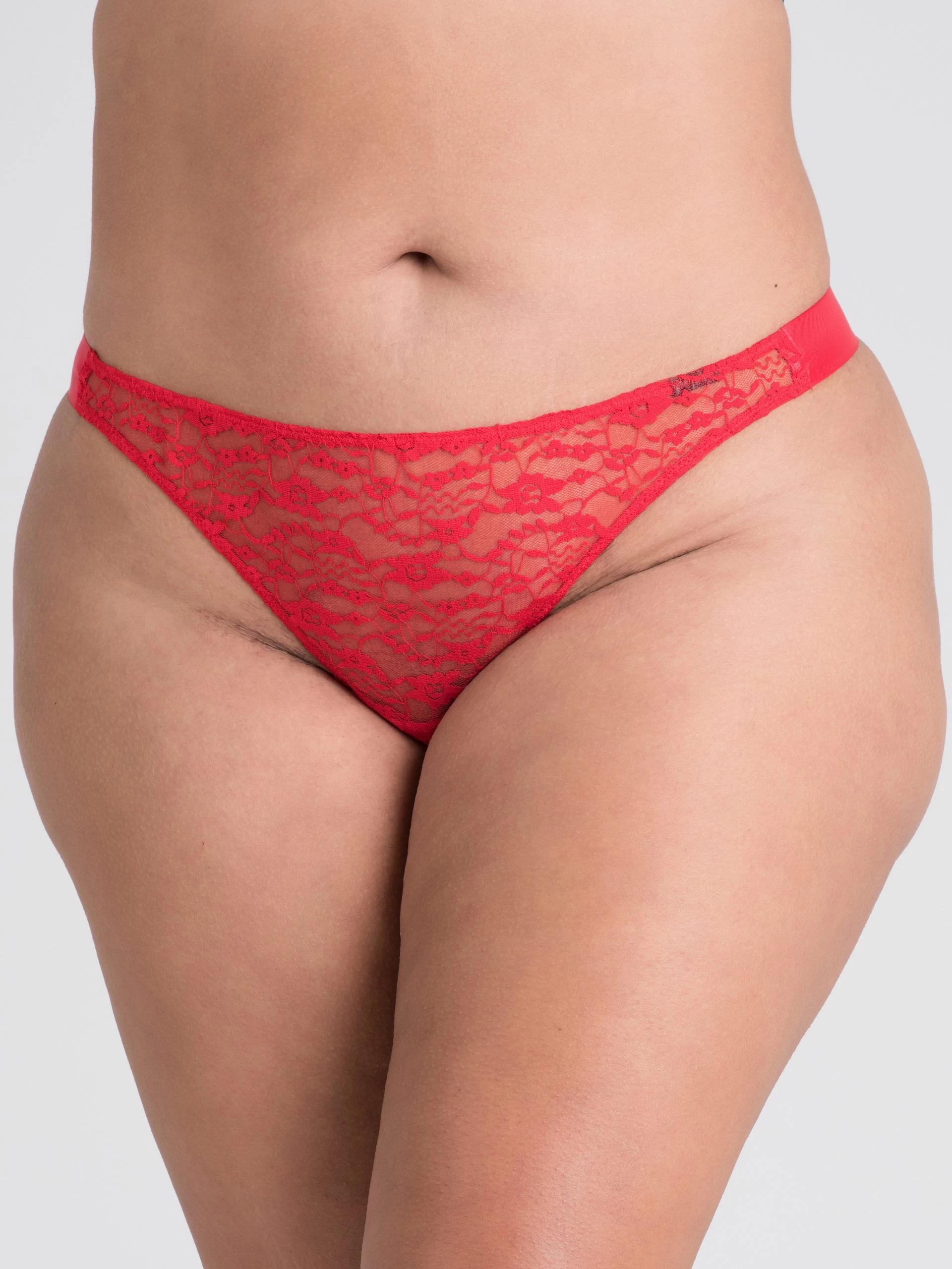 Lovehoney Plus Size Unwrap Me Women's Red Thong 4 Lovehoney Plus Size Unwrap Me Women's Red Thong - Image 2