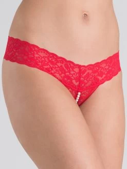 Lovehoney Red Crotchless Pearl Thong -Online Sex toys shop 66370 a34599 red regular 002