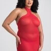 Lovehoney Plus Size Red Halterneck Mini Dress -Online Sex toys shop 66924 a32655 red x size 000