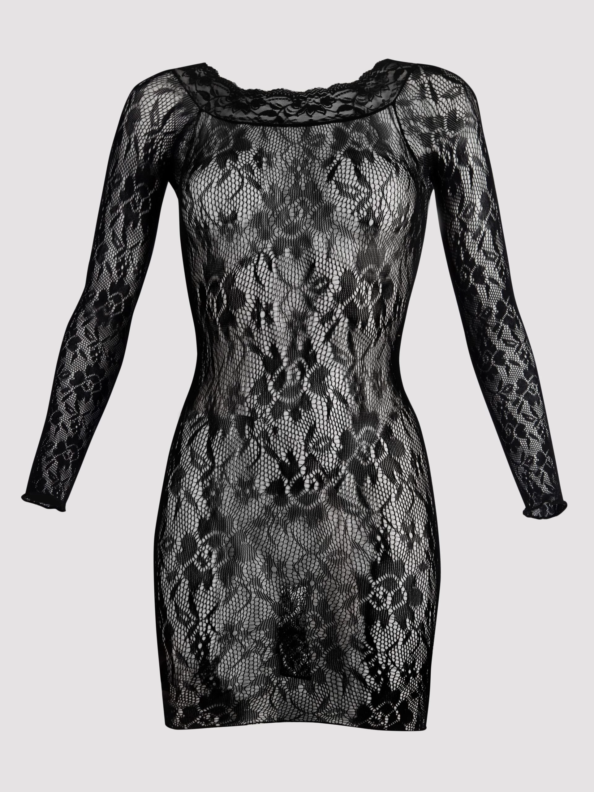 Lovehoney Off The Shoulder Lace Mini Dress 3 Lovehoney Off The Shoulder Lace Mini Dress