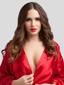 Lovehoney Short Red Satin Robe -Online Sex toys shop 67188 a33354 red regular 003
