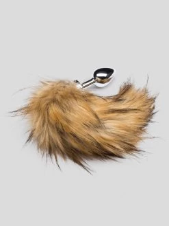 DOMINIX Deluxe Stainless Steel Medium Faux Fox Tail Butt Plug