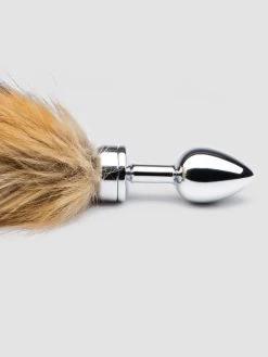 DOMINIX Deluxe Stainless Steel Medium Faux Fox Tail Butt Plug 9 DOMINIX Deluxe Stainless Steel Medium Faux Fox Tail Butt Plug -Online Sex toys shop 68132 a36838 silver 002