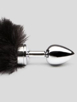 DOMINIX Deluxe Stainless Steel Medium Faux Fur Animal Tail Butt Plug -Online Sex toys shop 68134 a36840 black 002