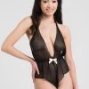 Lovehoney Barely There Black Sheer Crotchless Teddy 2 Lovehoney Barely There Black Sheer Crotchless Teddy -Online Sex toys shop 68918 a37329 black regular 000